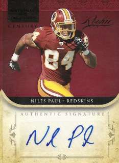 2011 RED CENTURY AUTO NILES PAUL /25 THIS GUY SHOULD BLOW UP WHEN RG 