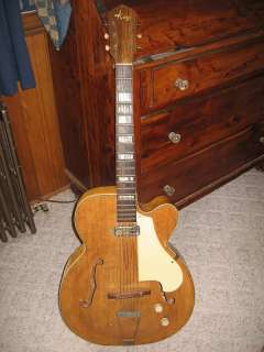 Vintage 1950s KAY Guitar Electric Wooden Good Condition Needs Tuned 