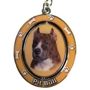 Spinning Pit Bull Key Chain