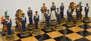ALAMO MEXICO vs TEXAS Set of Chess Men Pieces NEW  