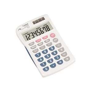   square root, and percentage keys. Wallet calculator runs on solar and