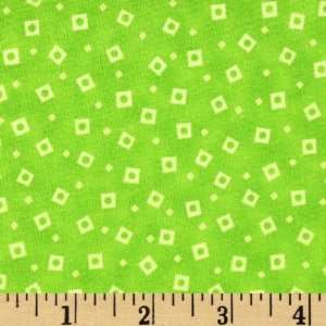  44 Wide Simply Delicious Squares Lime Fabric By The Yard 