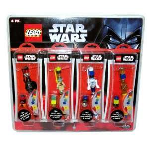  Lego Star Wars Connect and Build Pen Set 4 pack Toys 