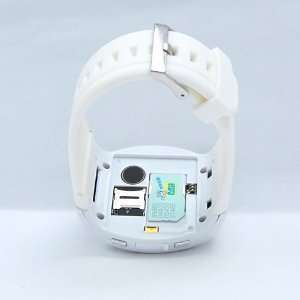 Cell Phone Watch Mobile FM Camera /4 1.5White MQ007  