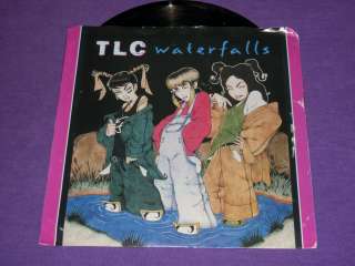 TLC Waterfalls Rare 7 45 RPM Vinyl & Picture Sleeve Lisa Lopes T Boz 