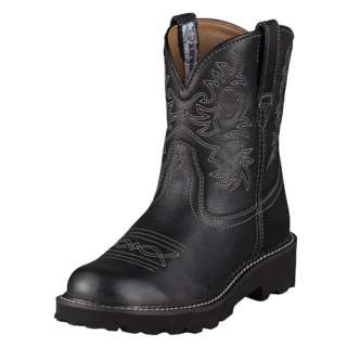   Fatbaby Original Cowboy Western Boot Black Deertan 10000833 14788
