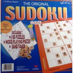  The Original Sudoku Game with 100 Puzzles & Wood Playing 