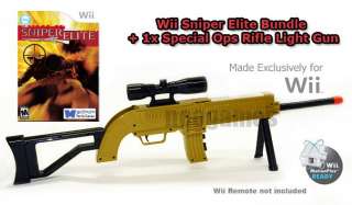 Wii Sniper Elite Bundle + 1x Sniper Rifle w/Scope NEW  
