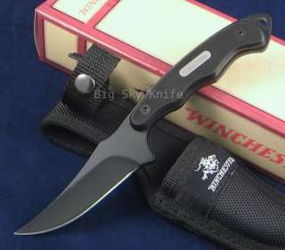 Winchester Black Skinning Hunting Skinner Knife NIB NEW  