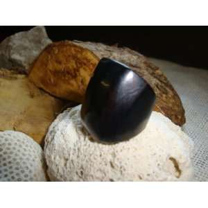 Tagua Nut Ring Black