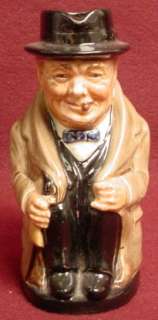 ROYAL DOULTON china WINSTON CHURCHILL 1940 TOBY JUG  