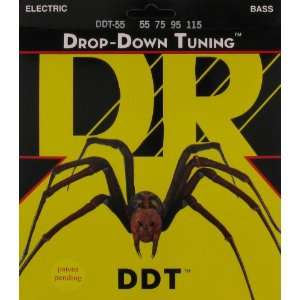  DR Strings Electric Bass Guitar Drop Down Tuning, .055 