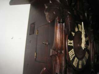 Gorgeous Antique Cuckoo Clock Germany Fruit Wood  