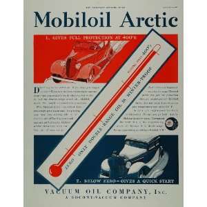   Winter Car Oil Thermometer Temp   Original Print Ad