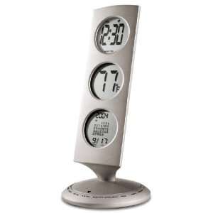   Bedol Three Tier World Time Clock/18 time zones/Silver