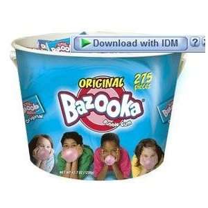 Bazooka Bubblegum Original [275CT Tub] Grocery & Gourmet Food