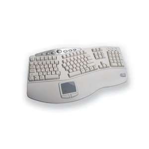  Tru Form Touchpad Keyboard, White Electronics