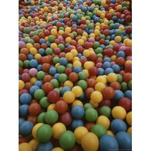 Rainbow Colored Landslide of Toy Balls in Abstract Patterns National 