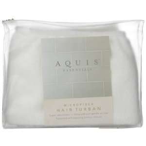  Aquis Microfiber Hair Turban    White (Quantity of 3 