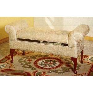  Queen Anne Style Legs Vanity Bench/Chair W/Upholstered 