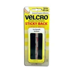  Velcro Adhesive Back Tape   Black   VEK90078 Office 