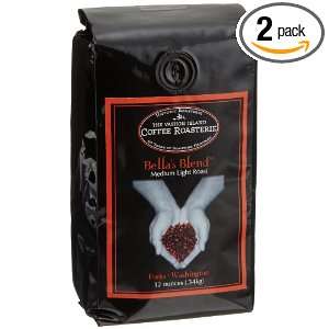 The Vashon island Coffee Roasterie Bellas Blend, Whole Bean Coffee 